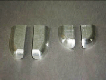 鋁制件去氧化皮、啞光處理前后